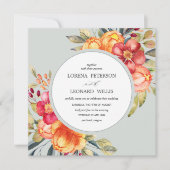 Invitation Fleur peinte Moderne ÉLÉGANT Rustique (Devant)