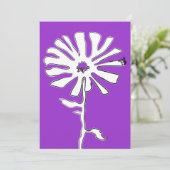 Invitation fleur pourpre (Debout devant)