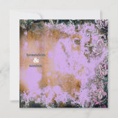 Invitation Fleur pourpre rustique de la CHROMATOGRAPHIE (Devant)