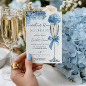 Invitation Fleur Quelque Chose de Bleu Avant de Faire Enterre