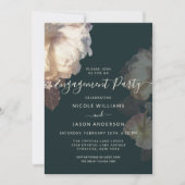 Invitation Fleur romantique Floral Élégant Parti d'engagement (Devant)