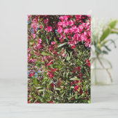 Invitation Fleur rose (Debout devant)