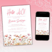 Invitation Fleur rose 40e fête d'anniversaire