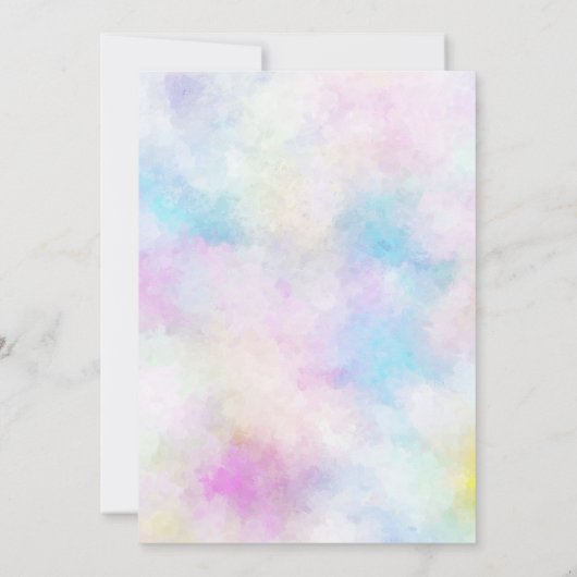 Invitation Fleur rose 70e fête d'anniversaire (Dos)