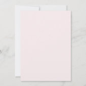 Invitation Fleur rose aquarelle 100e anniversaire (Dos)