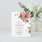 Invitation Fleur rose fête de l'Invitation de vie (Debout devant)