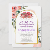 Invitation Fleur rose gras Fleur printemps (Devant)