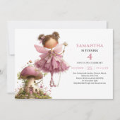 Invitation Fleur Rose pour les 3 ans de Magical Fa (Devant)