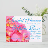 Invitation Fleur rose rose rose Hydrangea (Debout devant)