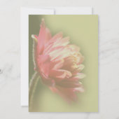 Invitation Fleur rouge (Dos)