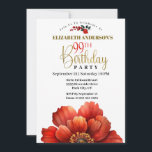 Invitation Fleur rouge et or moderne 99e anniversaire<br><div class="desc">Fleur moderne rouge et or 99e anniversaire Invitation pour femmes. Il Est Facile De Changer L'Exemple De Texte En Vous Propre En Cliquant Sur Personnaliser. Cliquez Sur Personnaliser/Modifier Avec L'Outil De Création Pour Modifier Le Type De Police, La Couleur De Police, La Taille De Police, Ou Pour Ajouter/Supprimer/Modifier Le Texte...</div>