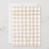 Invitation Fleur rustique Brown Cuivre Tan Fête des Mères Bru (Dos)