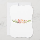 Invitation Fleur Rustique Rose Blush Fleur Fleur NOUS LE FAIS (Dos)