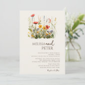 Invitation Fleur sauvage (Debout devant)