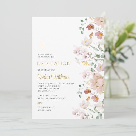 Invitation fleur sauvage (Debout devant)