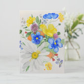 Invitation fleur sauvage (Debout devant)