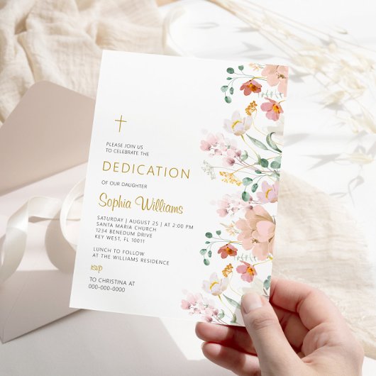 Invitation fleur sauvage