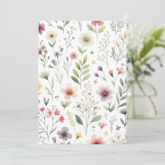 Invitation Fleur Sauvage (Debout devant)