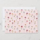 Invitation Fleur sauvage 1er Anniversaire Imprimable Merci Ca (Dos)