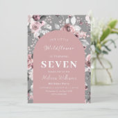 Invitation Fleur sauvage 7e anniversaire (Debout devant)