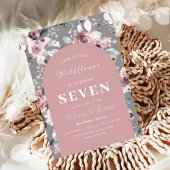 Invitation Fleur sauvage 7e anniversaire