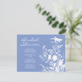 Invitation Fleur sauvage à la douche nuptiale (Debout devant)