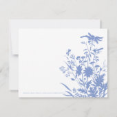 Invitation Fleur sauvage à la douche nuptiale (Dos)