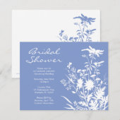 Invitation Fleur sauvage à la douche nuptiale (Devant / Derrière)