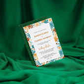 Invitation Fleur sauvage Abstrait Chic Bold Bright Boho maria