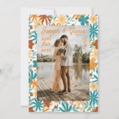 Invitation Fleur sauvage Abstrait Chic Bold Bright Boho maria (Dos)