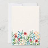 Invitation fleur sauvage Anniversaire Télécharger (Dos)