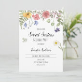 Invitation Fleur sauvage Aquarelle (Debout devant)