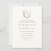 Invitation Fleur sauvage aquarelle (Devant)