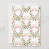 Invitation Fleur sauvage Aquarelle Jardin Mariage élégant (Dos)