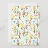 Invitation Fleur sauvage Aquarelle Millefleur (Dos)