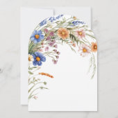 Invitation Fleur sauvage Arch "Amour en Fleur" Fête des marié (Dos)