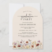 Invitation fleur sauvage Arch Graduation (Devant)