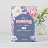 Invitation Fleur sauvage | Arche Mariage | Photo botanique | (Debout devant)