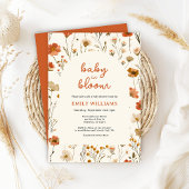Invitation Fleur sauvage Baby in Bloom Arch Baby shower d'aut