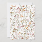 Invitation Fleur sauvage Baby in Bloom Boho Baby shower (Dos)