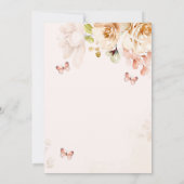 Invitation Fleur sauvage Baby in Bloom TRIPLETS Baby shower (Dos)