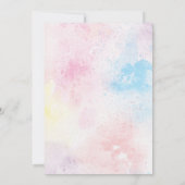 Invitation fleur sauvage Baby shower (Dos)