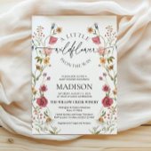 Invitation fleur sauvage Baby shower