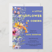 Invitation fleur sauvage Baby shower (Devant)