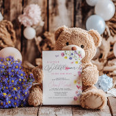 Invitation fleur sauvage Baby shower | Bébé en fle