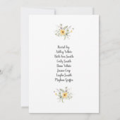 Invitation Fleur sauvage Baby shower Modèle d'invitation, Flo (Dos)