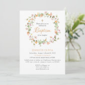 Invitation fleur sauvage Baptême (Debout devant)