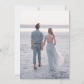 Invitation Fleur sauvage Bleu Floral Boho Enregistrer La Date (Dos)