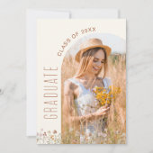 Invitation Fleur sauvage Bloom Graduation Party Arch Photo (Devant)