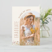 Invitation Fleur sauvage Bloom Graduation Party Arch Photo (Debout devant)